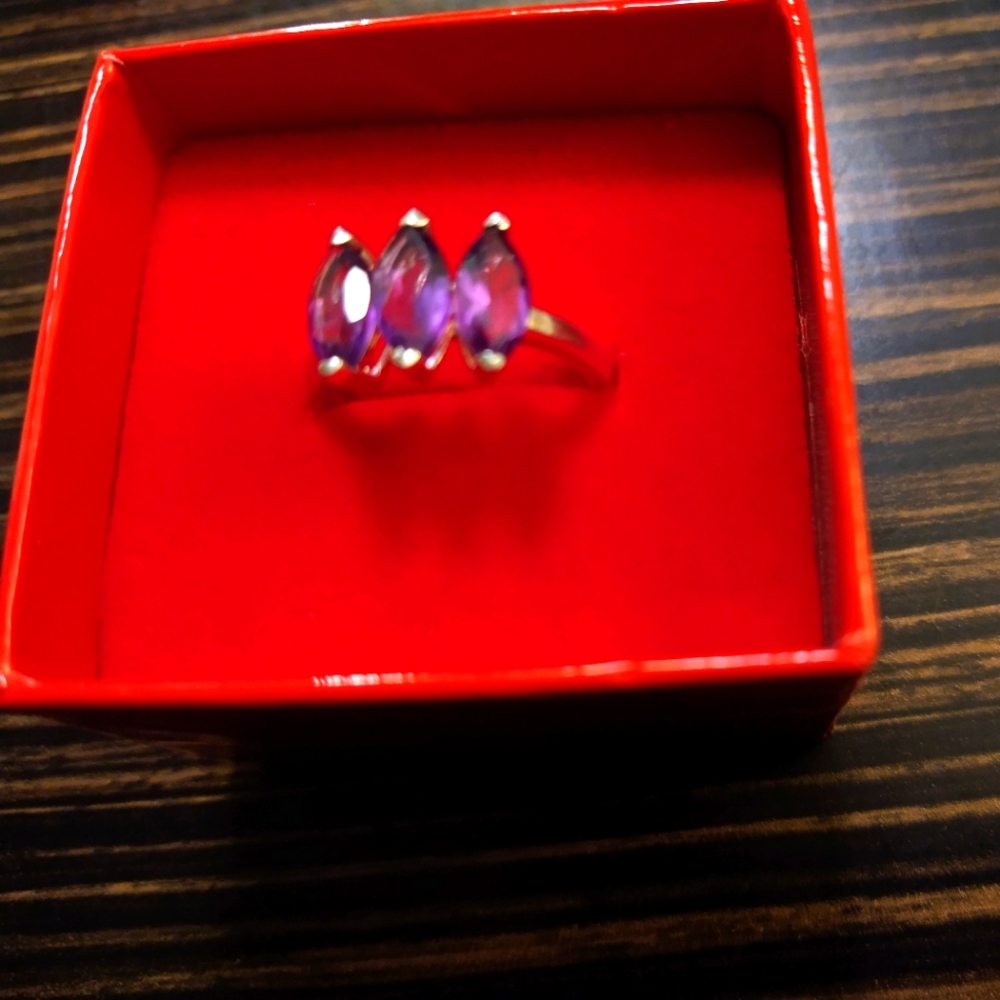 Amethyist princess ring